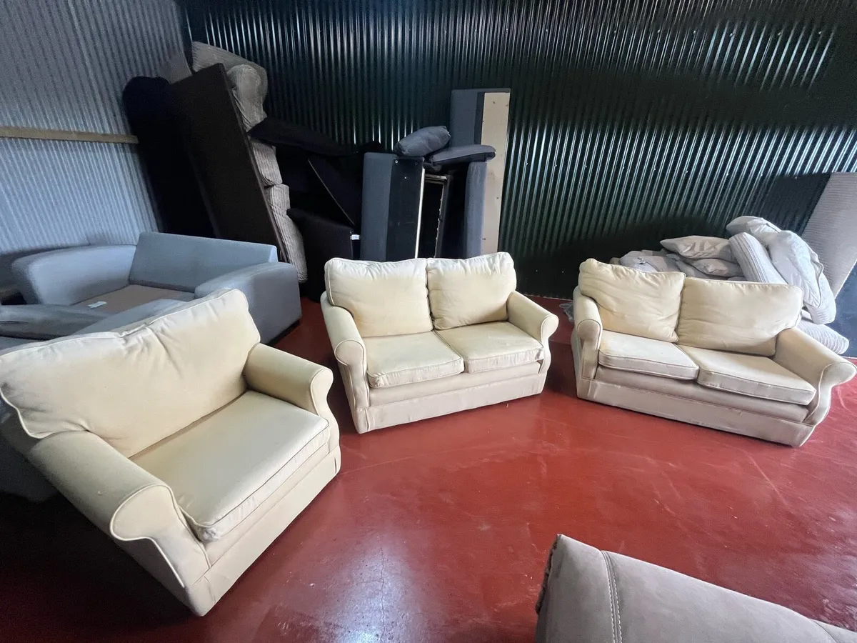 Yellow 2+2 sofa set delivery available - Image 1