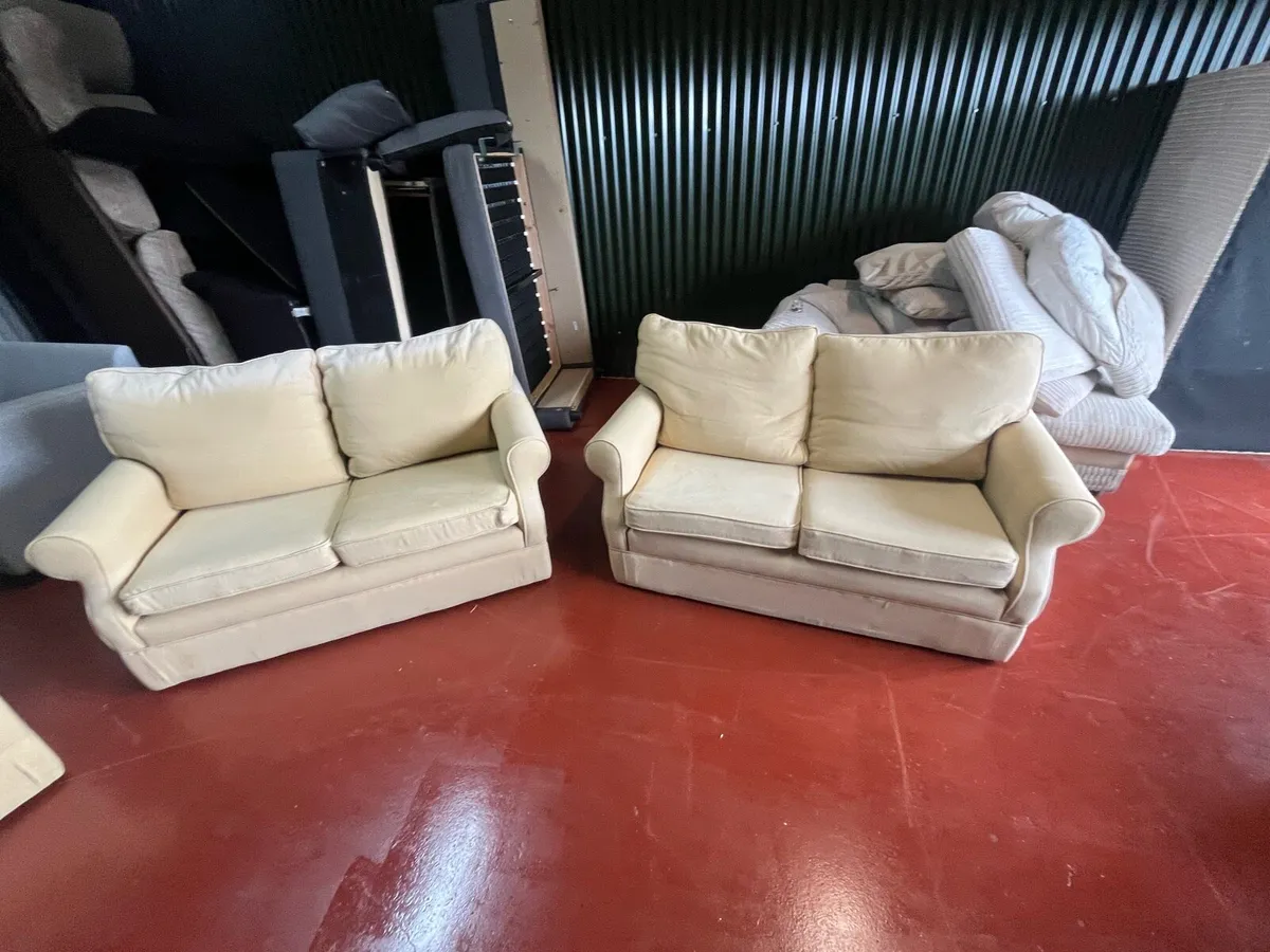 Yellow 2+2 sofa set delivery available - Image 3