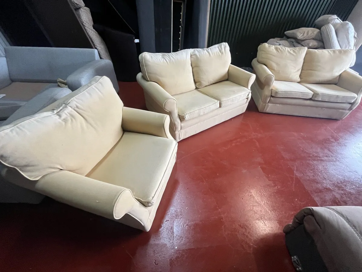 Yellow 2+2 sofa set delivery available - Image 4
