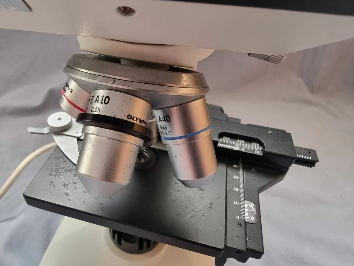 Olympus binocular microscope CHK2-F-GS 4 Objective - Image 2