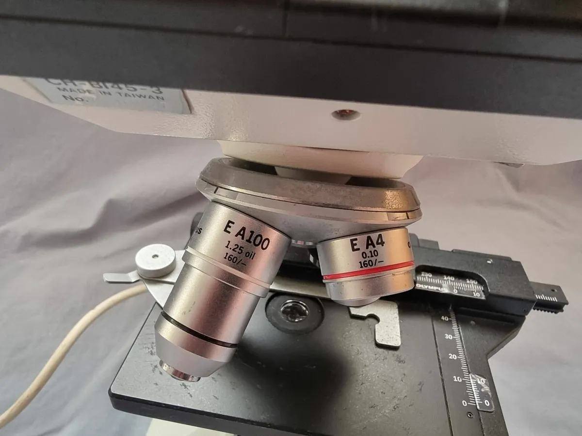 Olympus binocular microscope CHK2-F-GS 4 Objective - Image 3