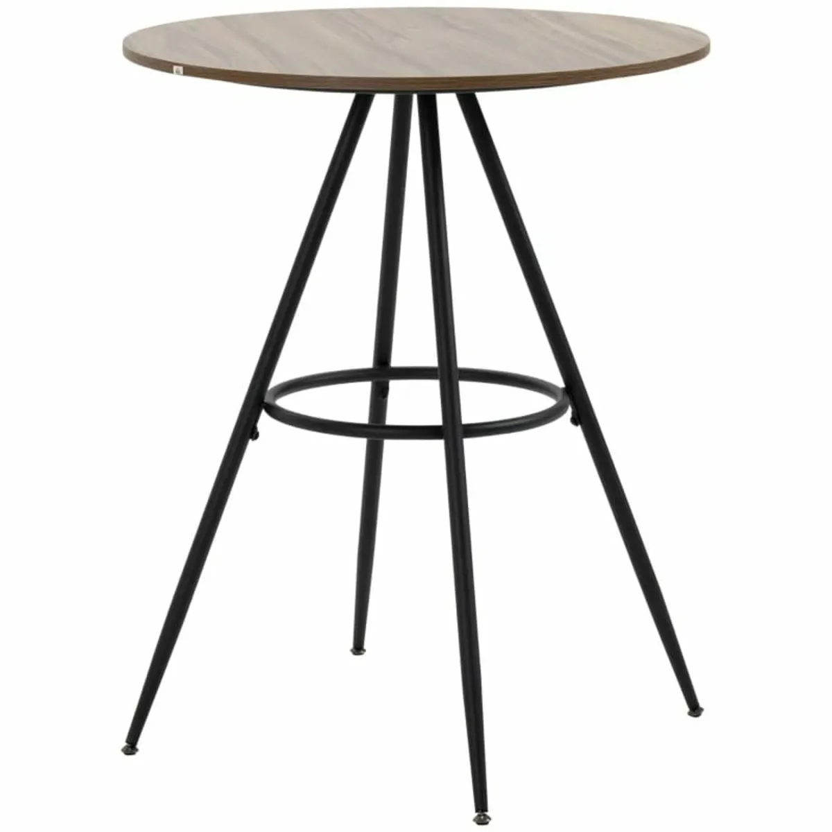 Round Bar Table with Fixed Tabletop and Steel Legs - Image 1