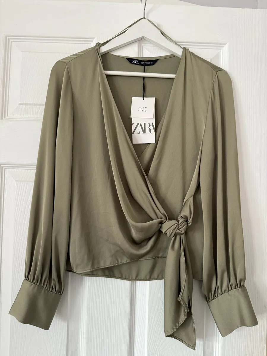 Zara silk blouse new - Image 1