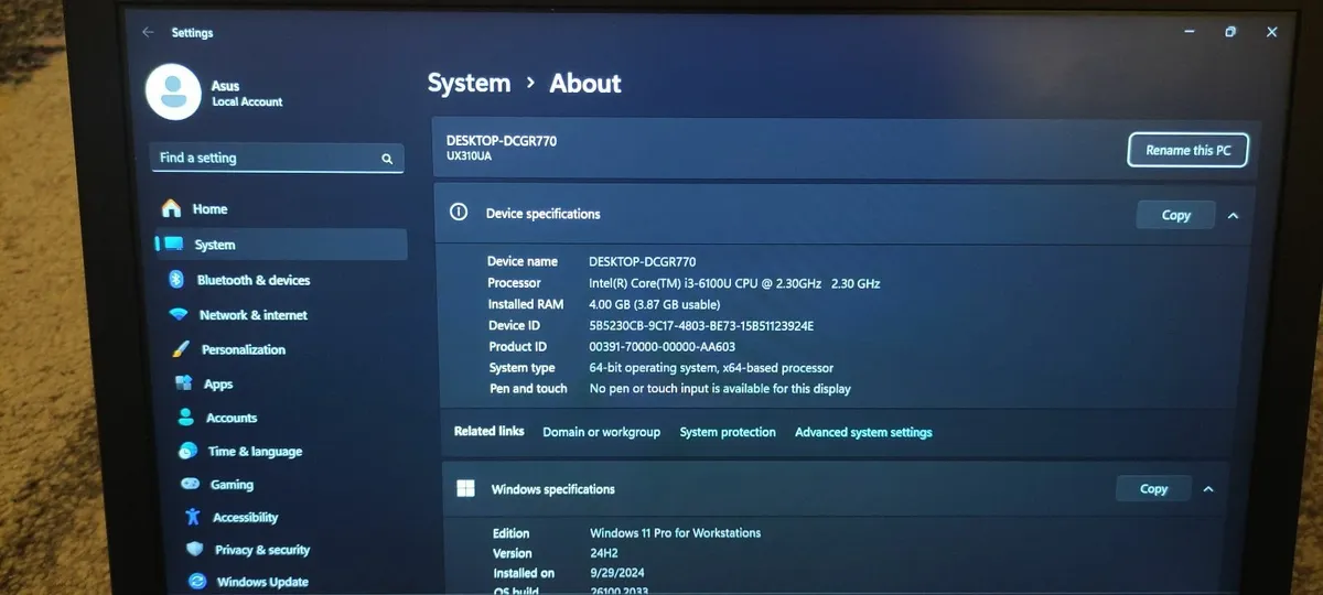 Asus ZenBook i3 SSD Microsoft Office Pro - Image 3