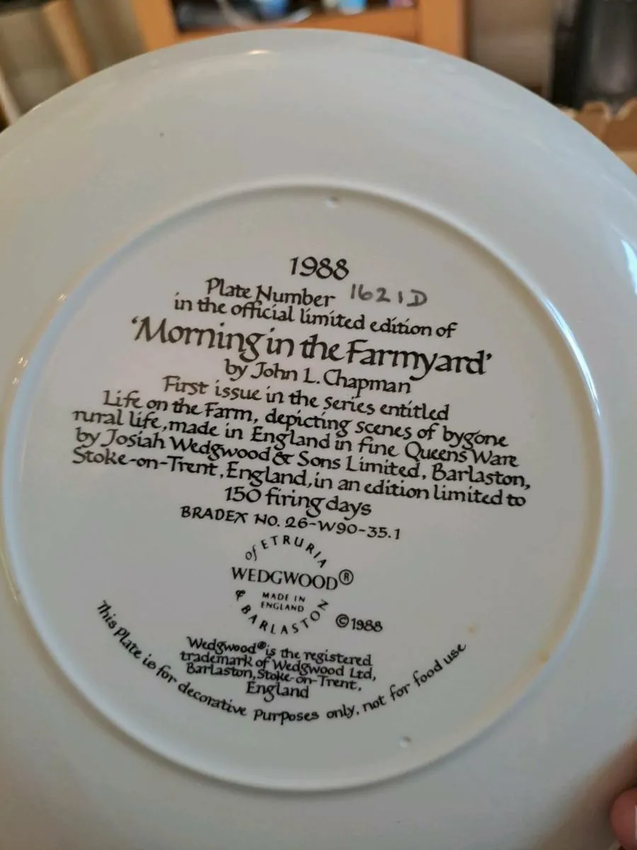 Morning in the Farmyard plate - Image 3