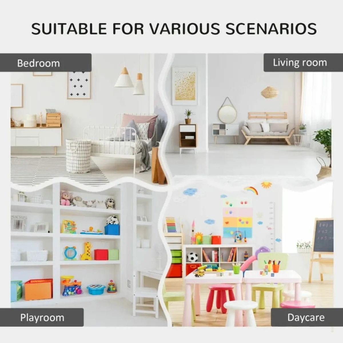 Childrens Cube Storage, w/ Six Compartments for To - Image 4