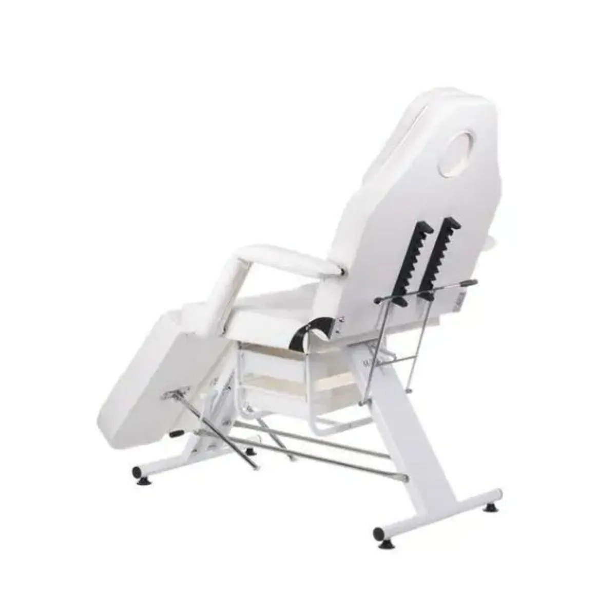Beauty cosmetic bed chair with 2 cuvettes white bl - Image 2
