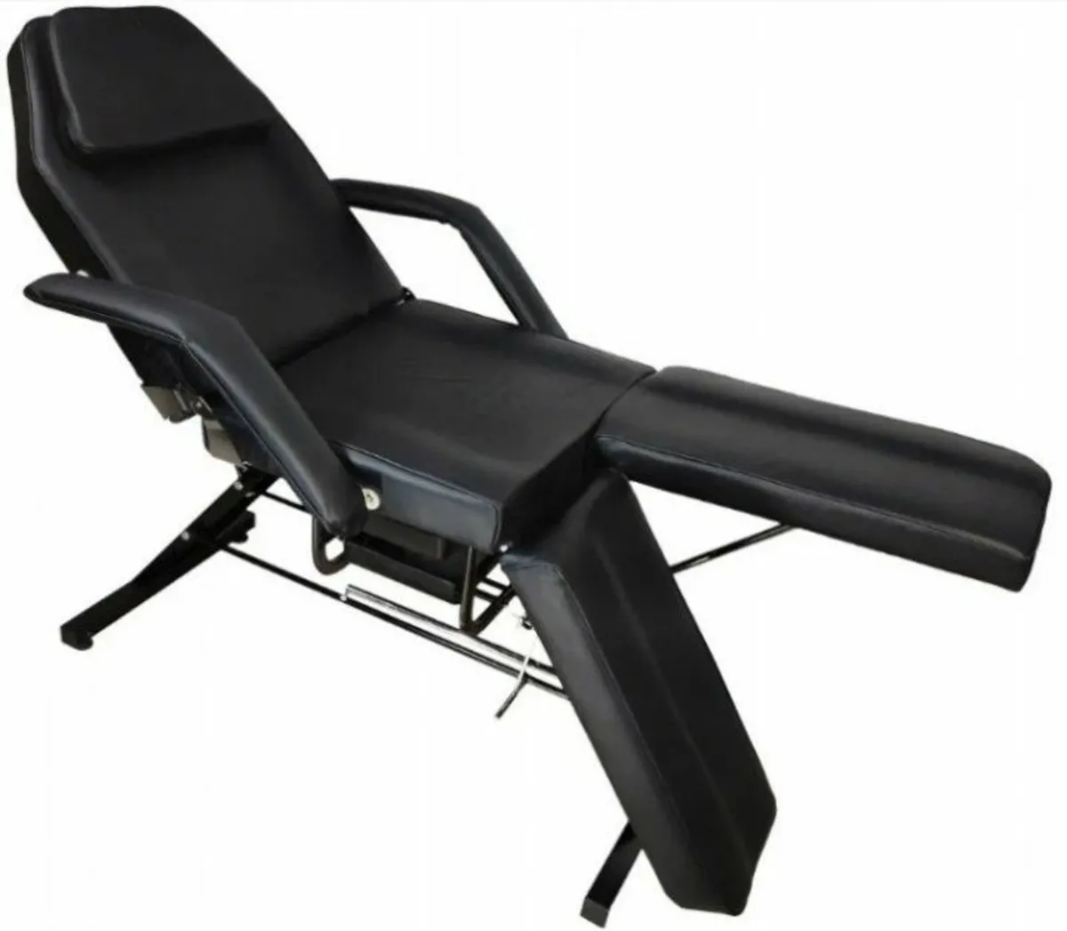 Beauty cosmetic bed chair with 2 cuvettes white bl - Image 1