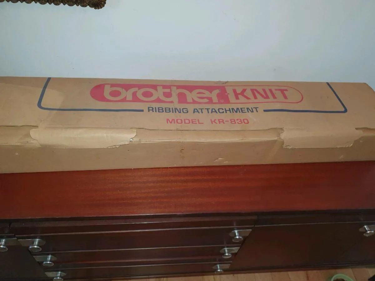 Rare brother ribber attachment kr830 70s unused - Image 1