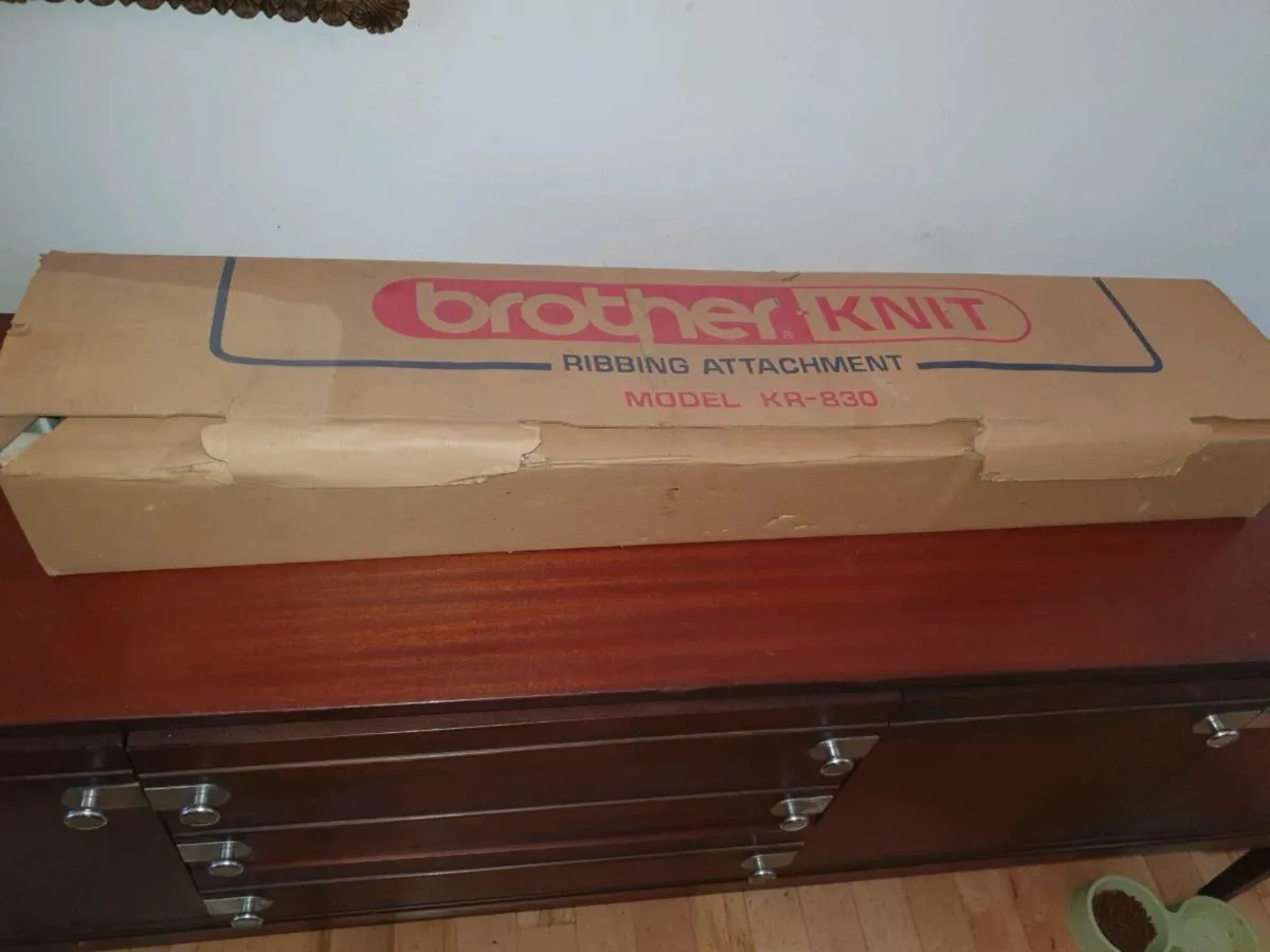 Rare brother ribber attachment kr830 70s unused - Image 2