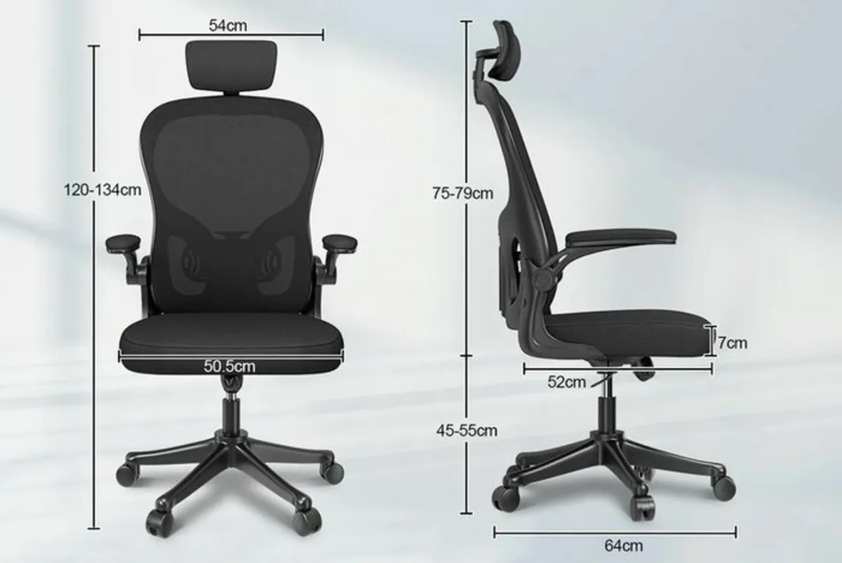 Ergonomic Office Chair with Headrest (New) - Image 2