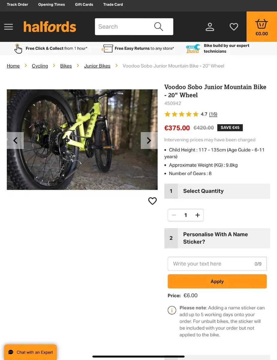 20 inch bike, voodoo soba bike - Image 1