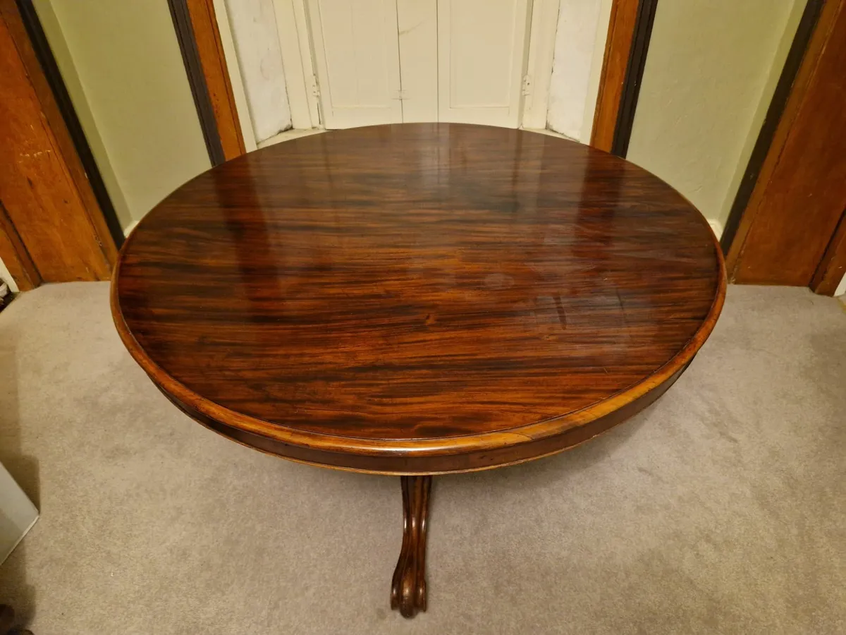 Antique pedestal table - Image 2