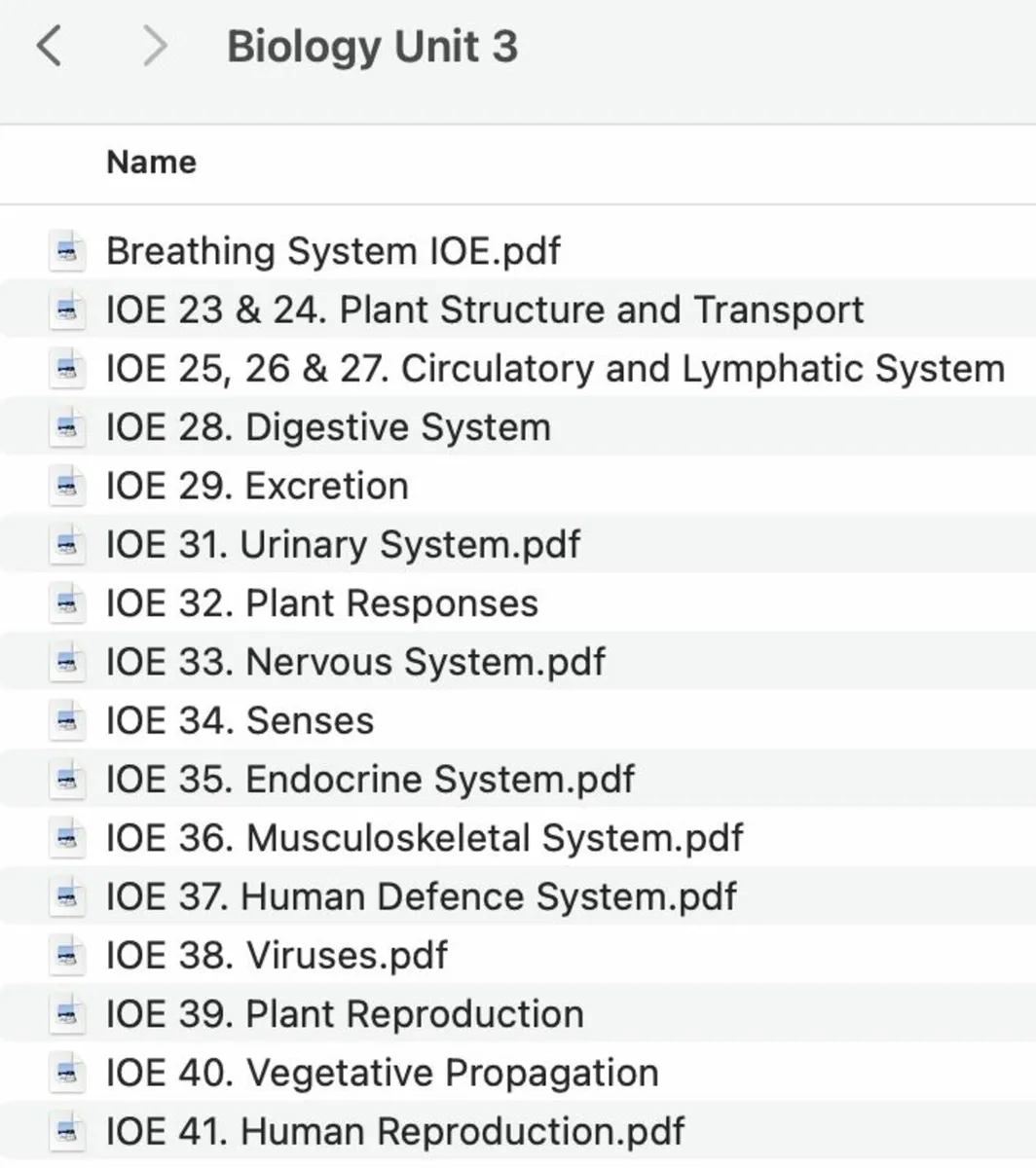 LCHL Biology Notes from The Institute of Education - Image 4