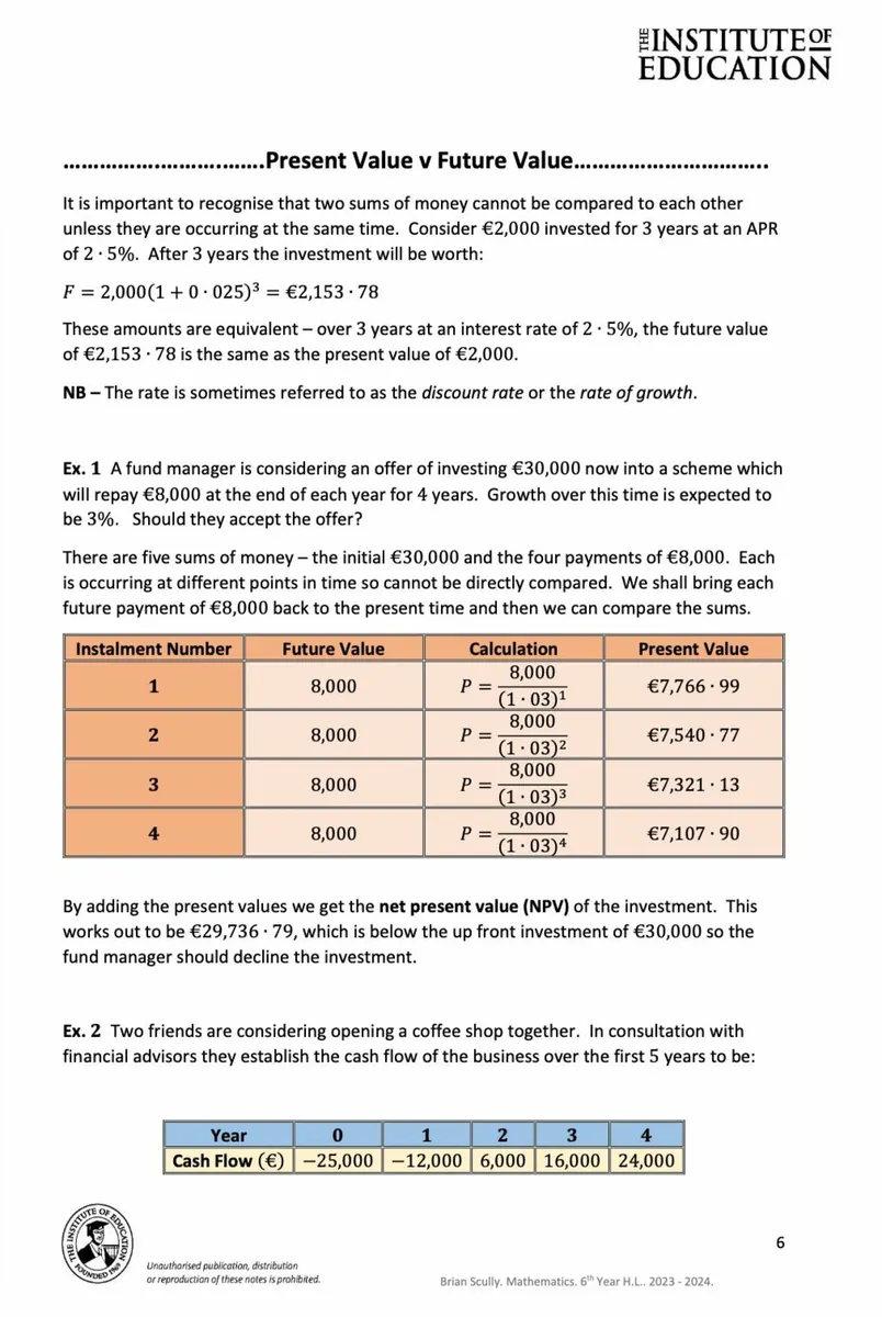 LCHL Maths Notes from Institute of Education - Image 4