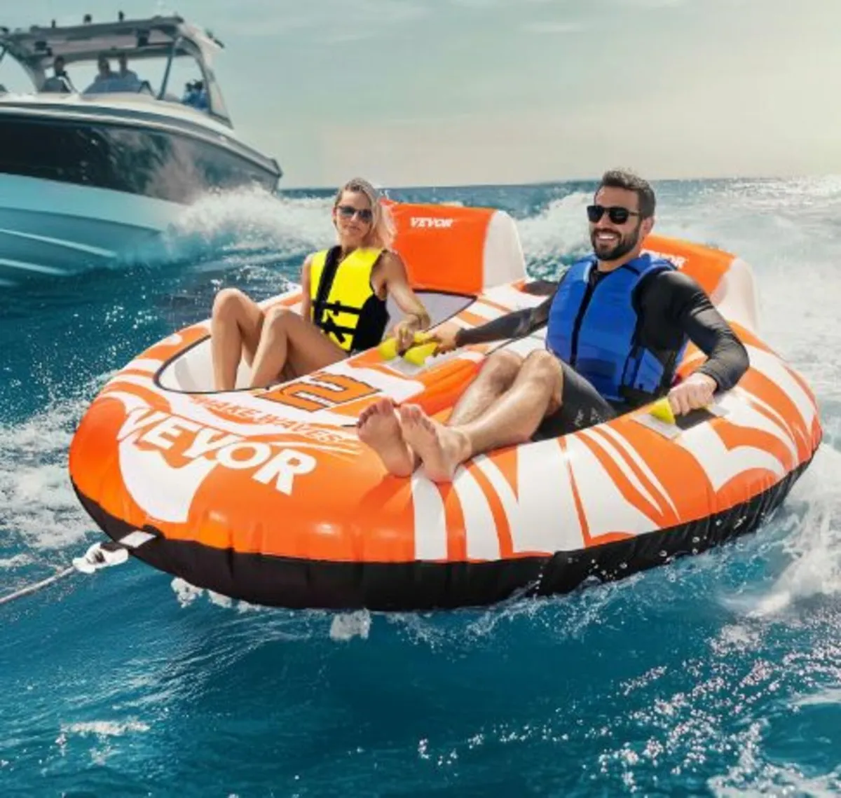 owable Tubes for Boating 2-Person Inflatable Boat - Image 3