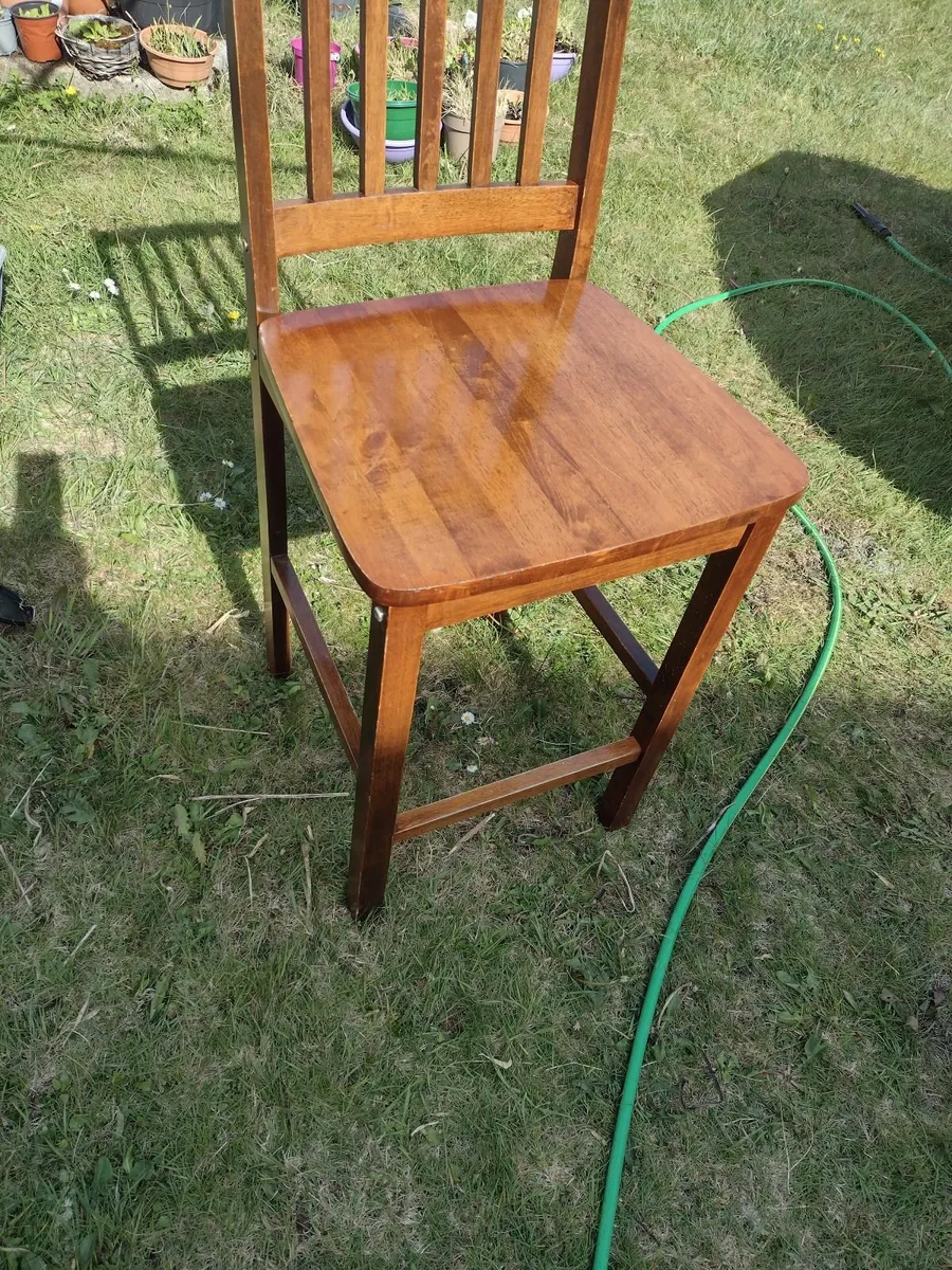 Solid Oak kitchen bar stool - Image 2