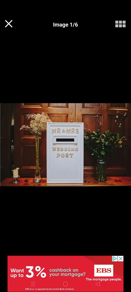 Handcrafted wedding post box for hire. - Image 1