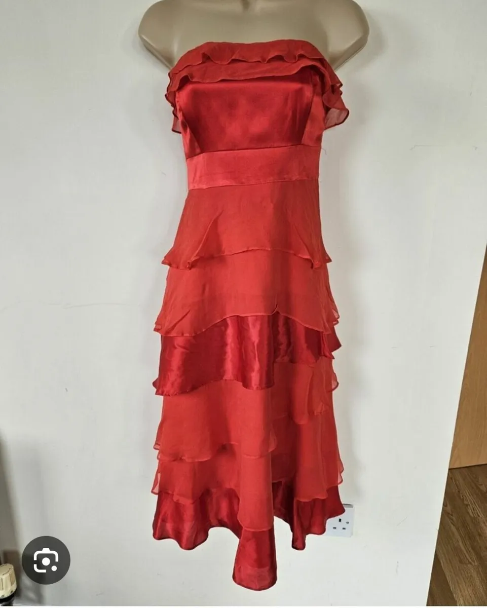 Monsoon Strapless Dress & Bag - Image 1