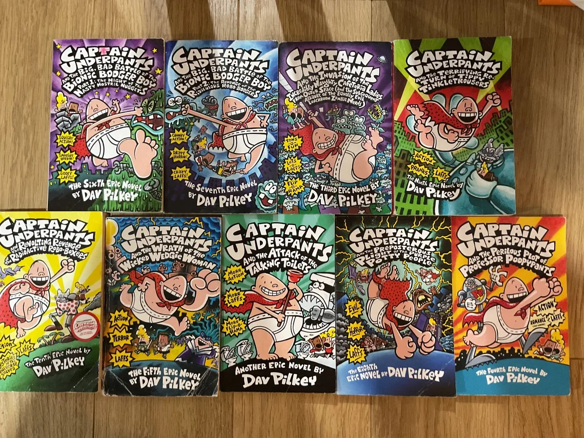 Captain Underpants Books x 9