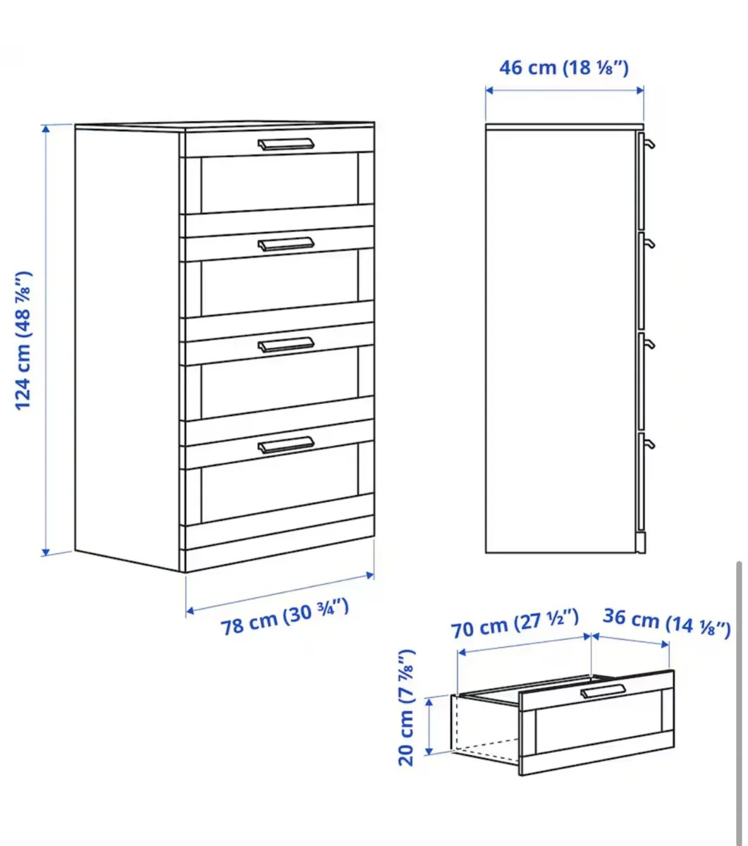 IKEA BRIMNES 4 Drawer - Image 1