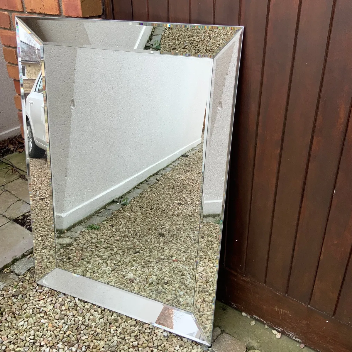 Extra large bevelled mirror - Image 1