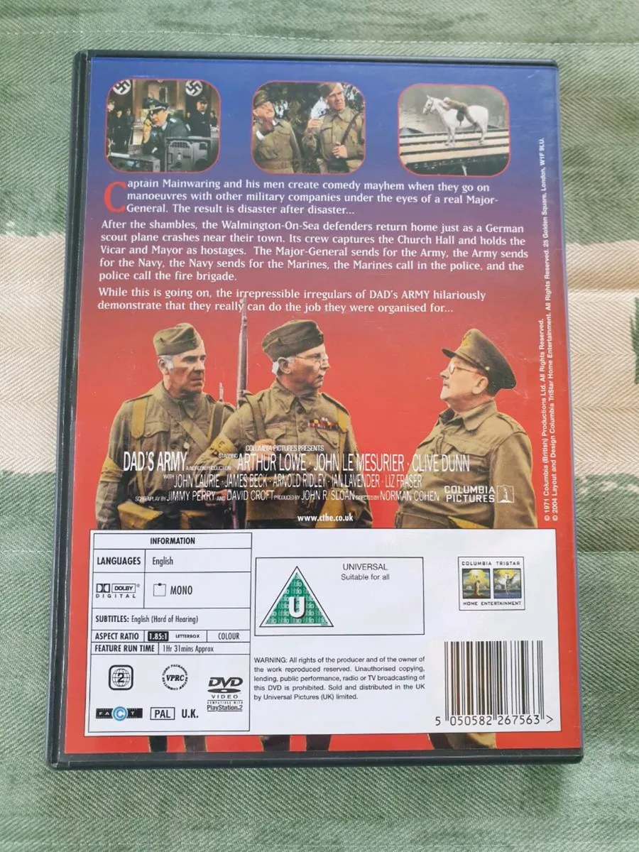 Dad's Army The Movie DVD Arthur Lowe - Image 2