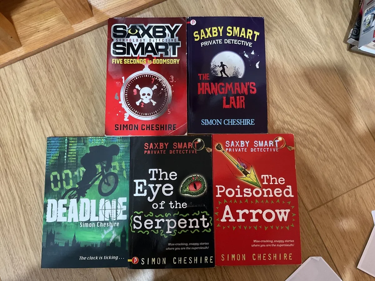 5 x Simon Cheshire books all in good condition .