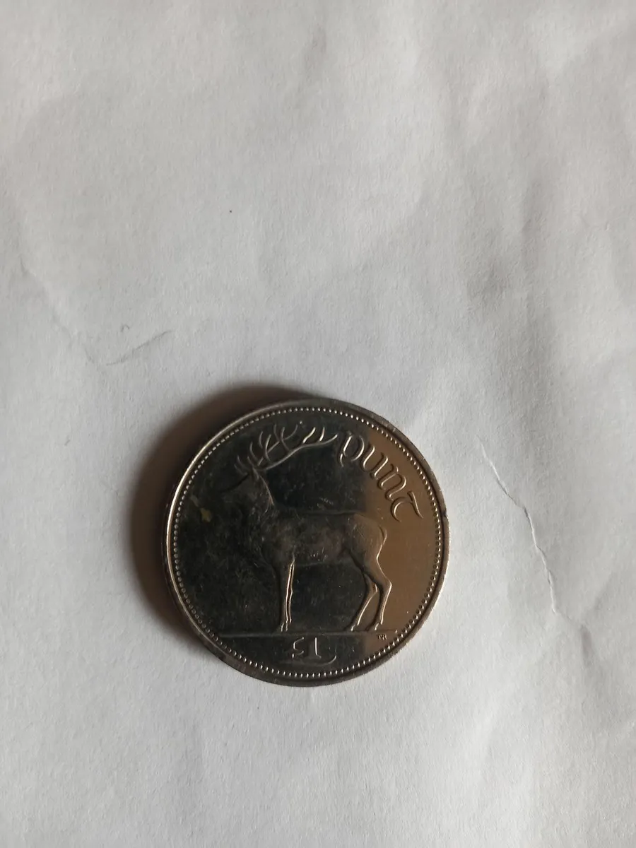 One Pound old irish coin - Image 1