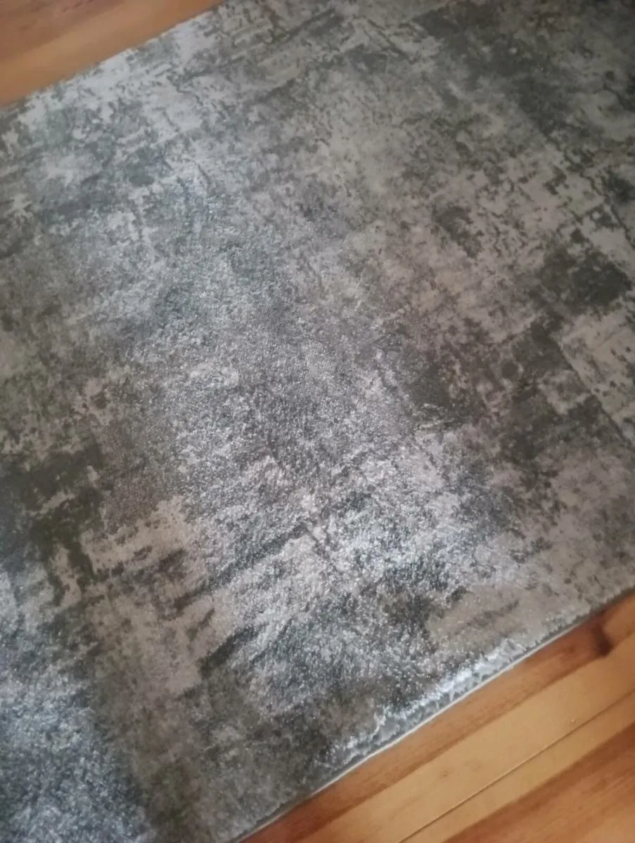 Lovely gray white mixture large rug - Image 3