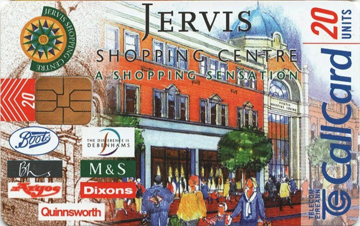 Jervis Shopping Centre, call card, Free Post - Image 1