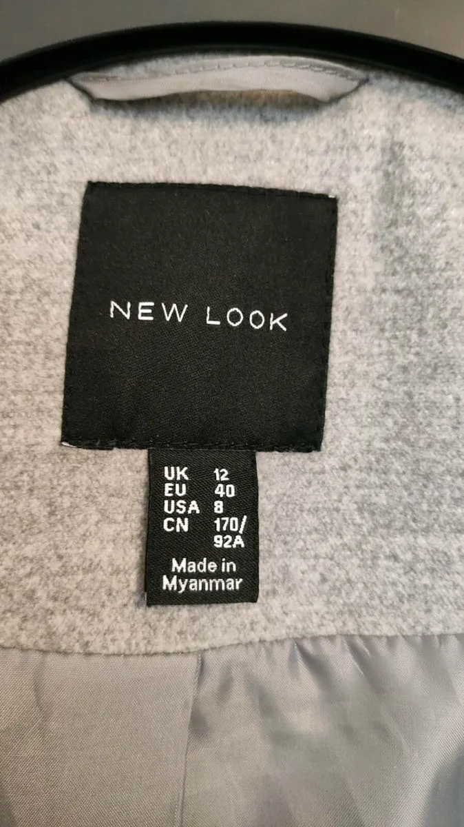 New Look Grey Coat – UK 12 - Image 3