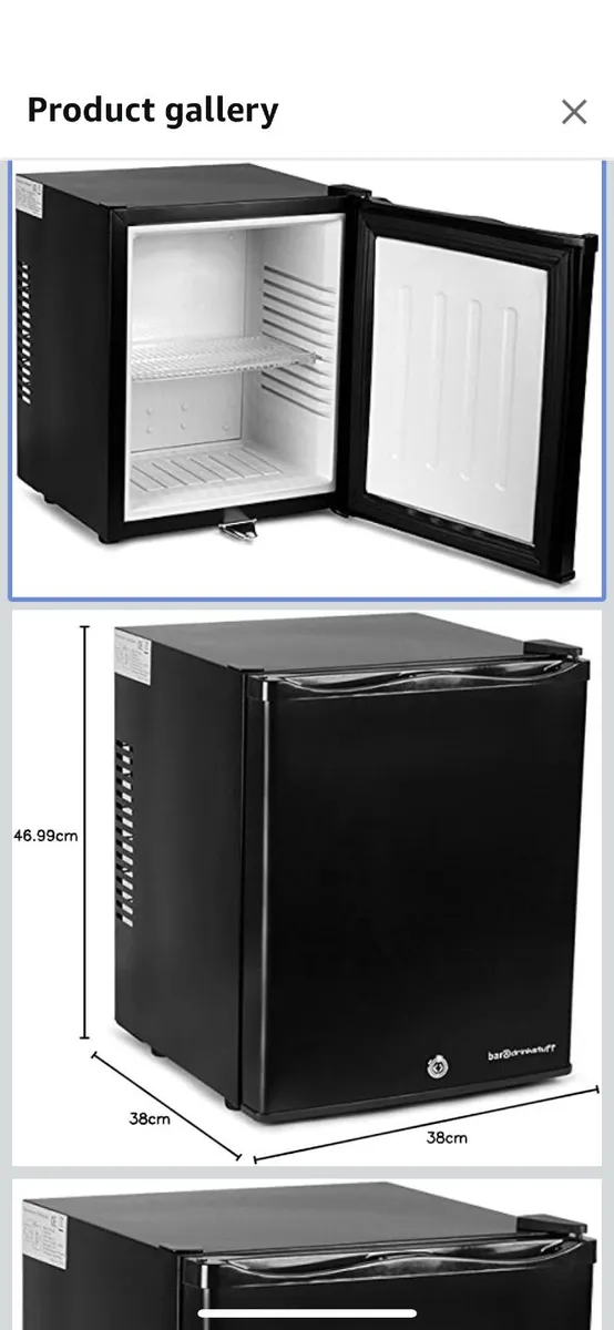 Chill quiet silent Mini fridge 23litre black