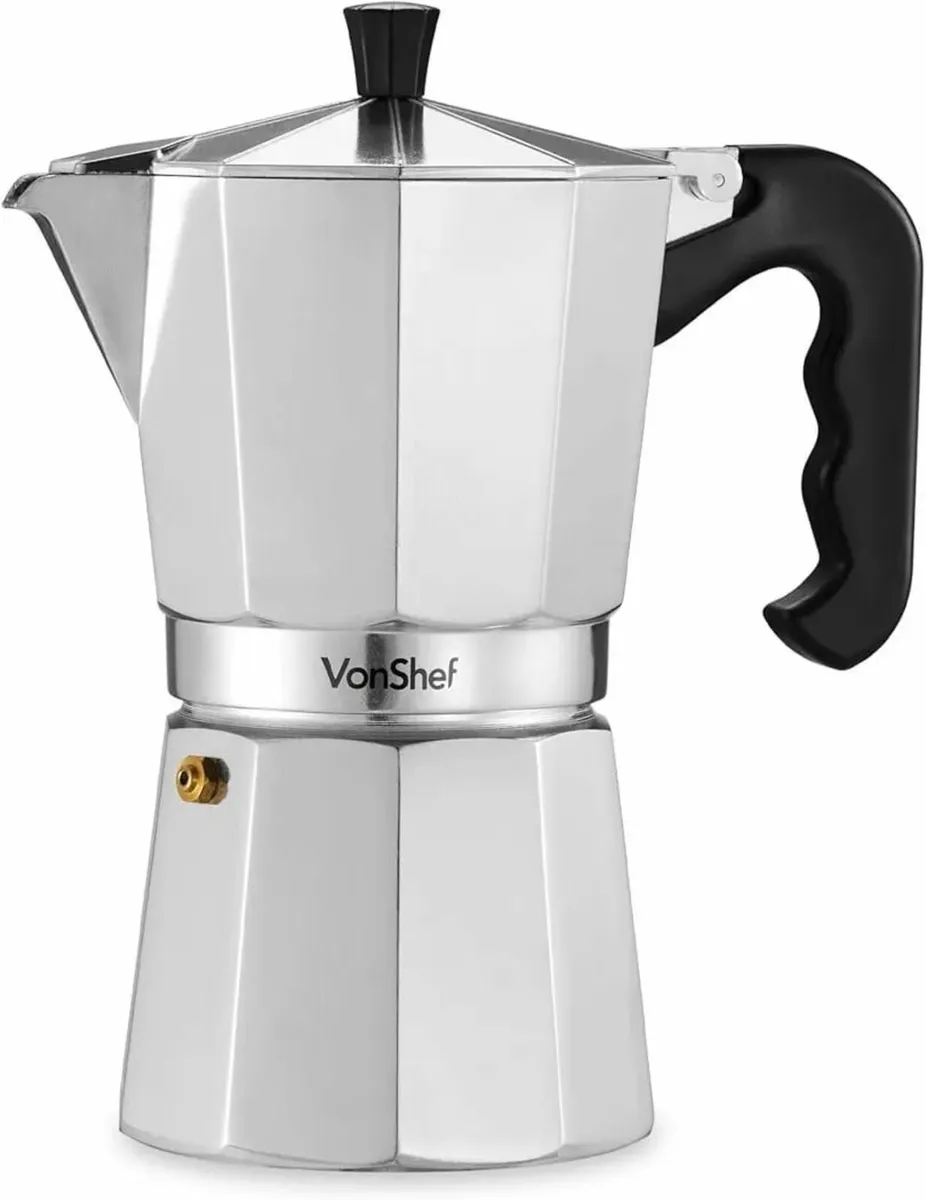 6 Cups Italian Espresso Stove Top Coffee Maker - Image 1
