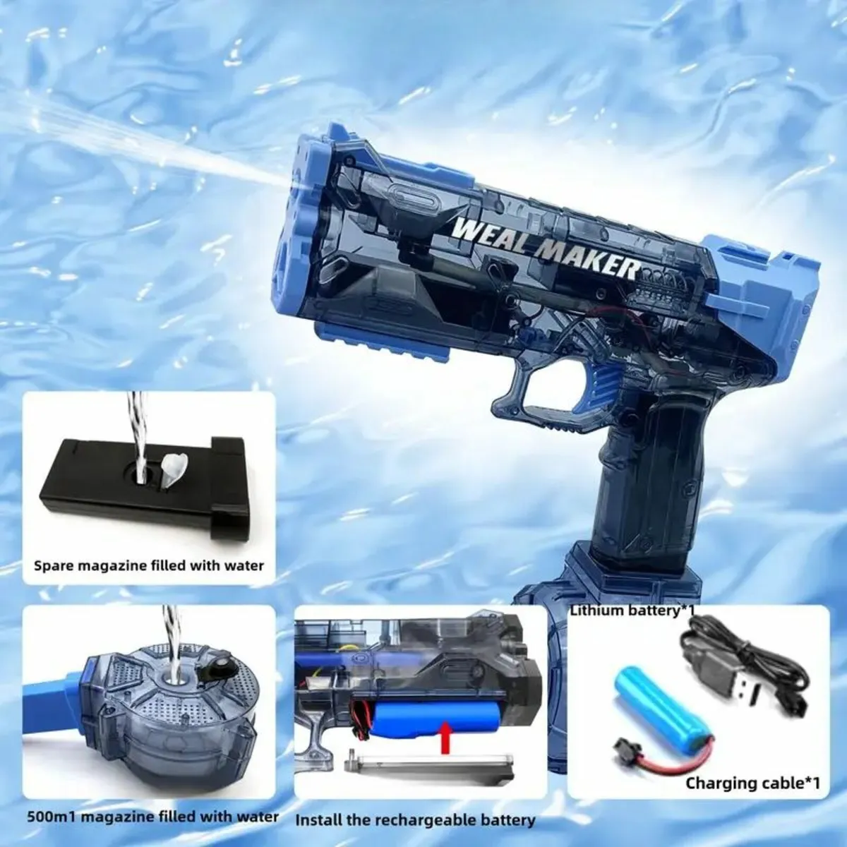 1pc Water Guns for Adults, Strongest Shooter Water - Image 3