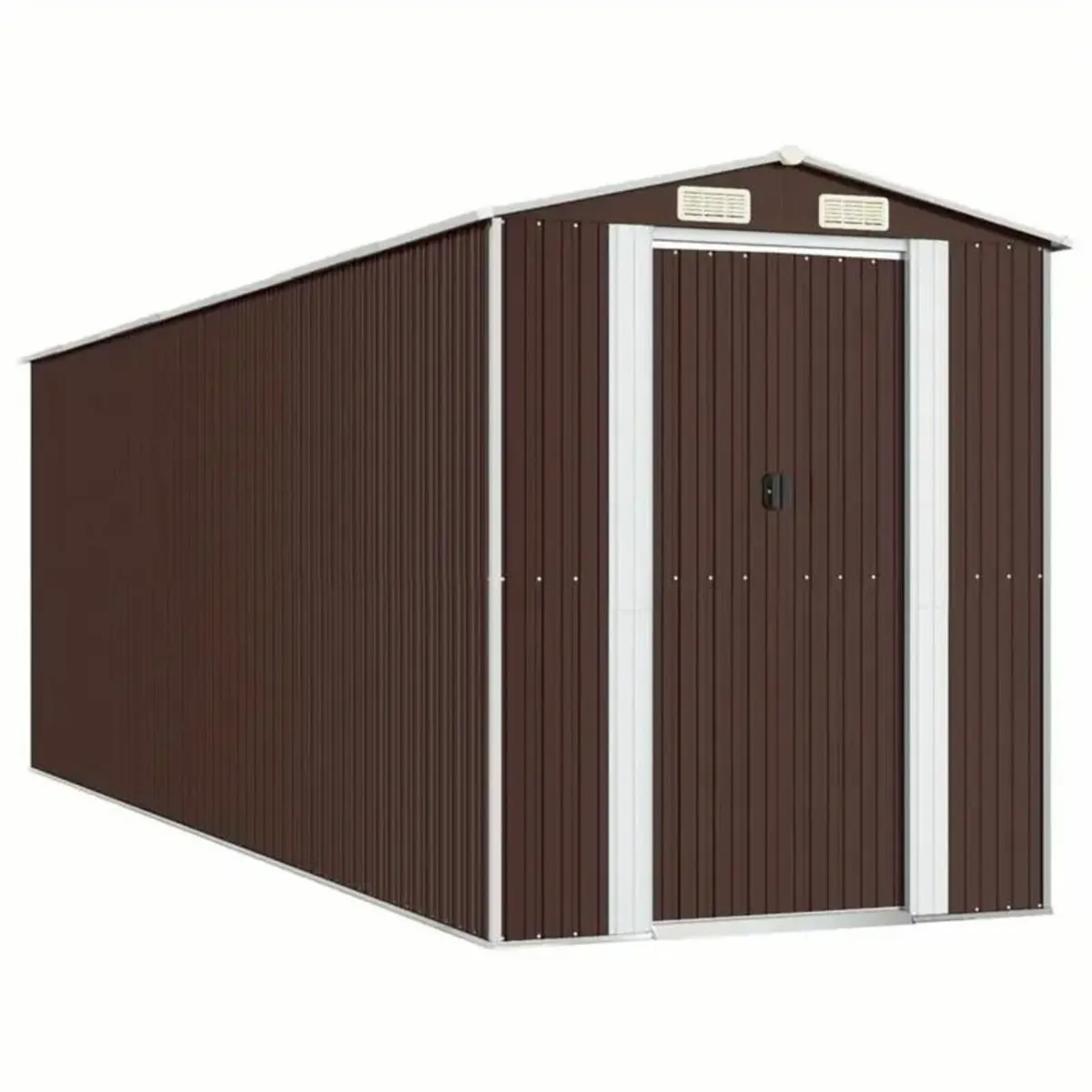 Tool shed dark brown galvanized steel Outdoor - Image 2