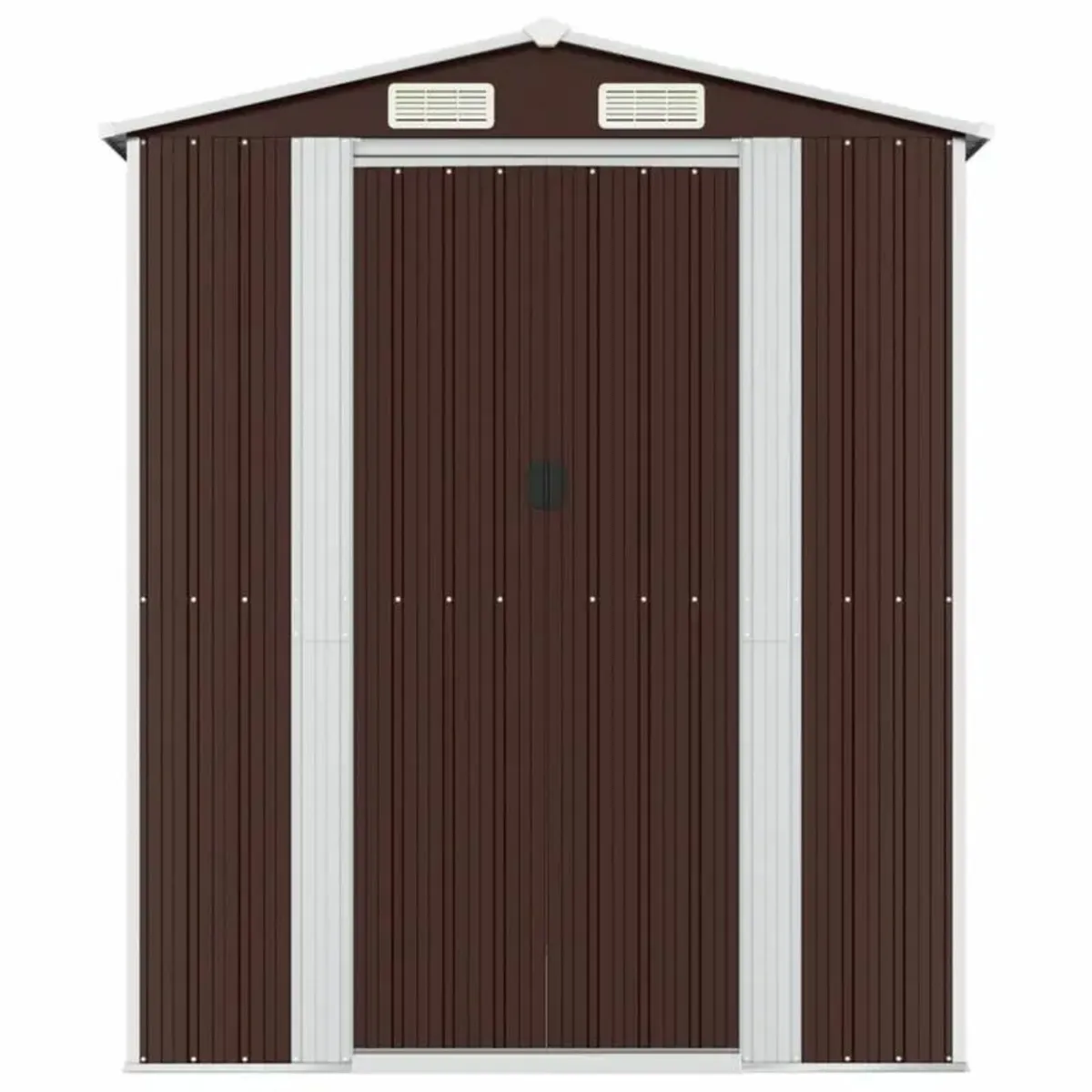 Tool shed dark brown galvanized steel Outdoor - Image 3