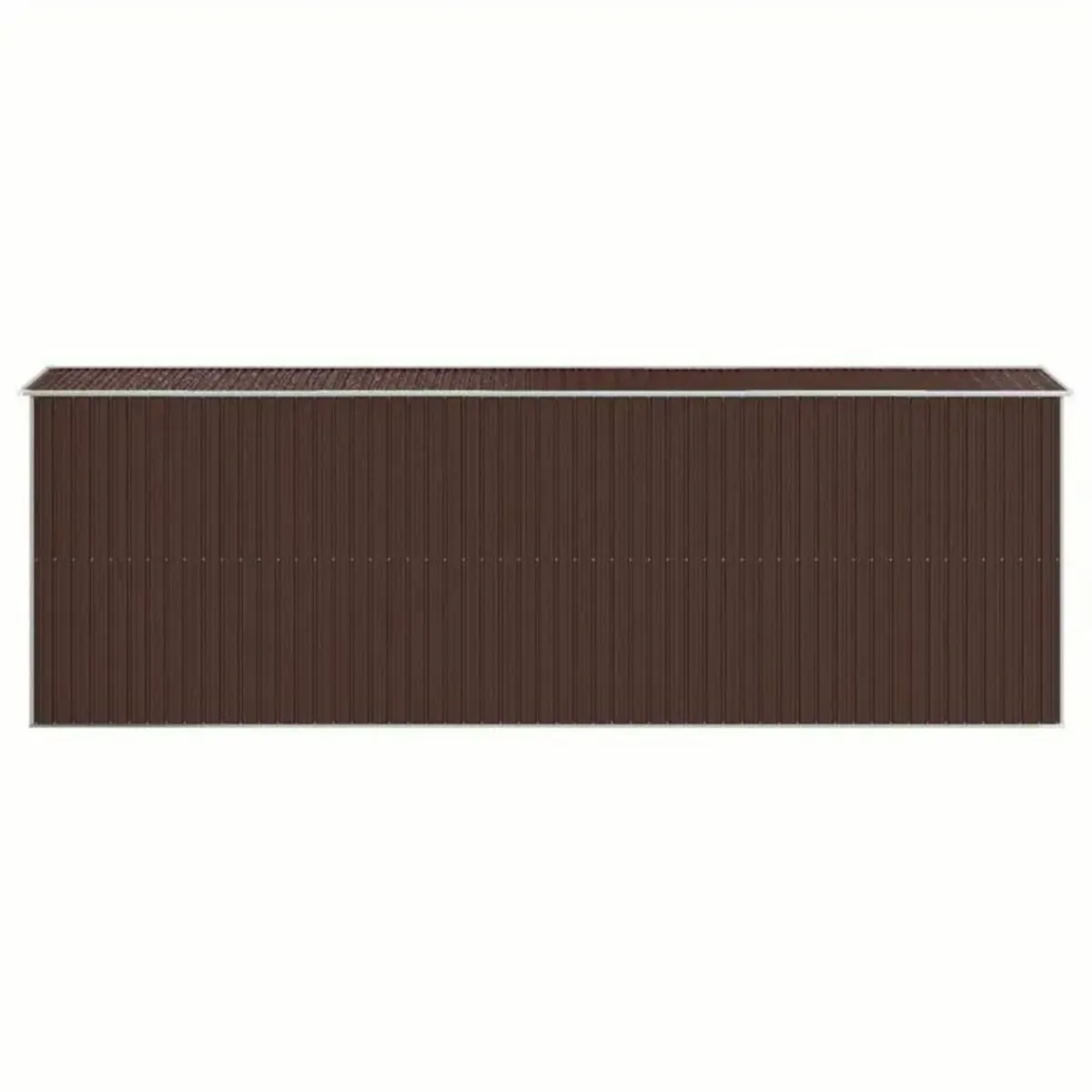 Tool shed dark brown galvanized steel Outdoor - Image 4