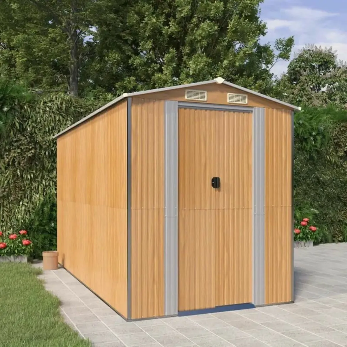 Garden Shed Light Brown - Image 1