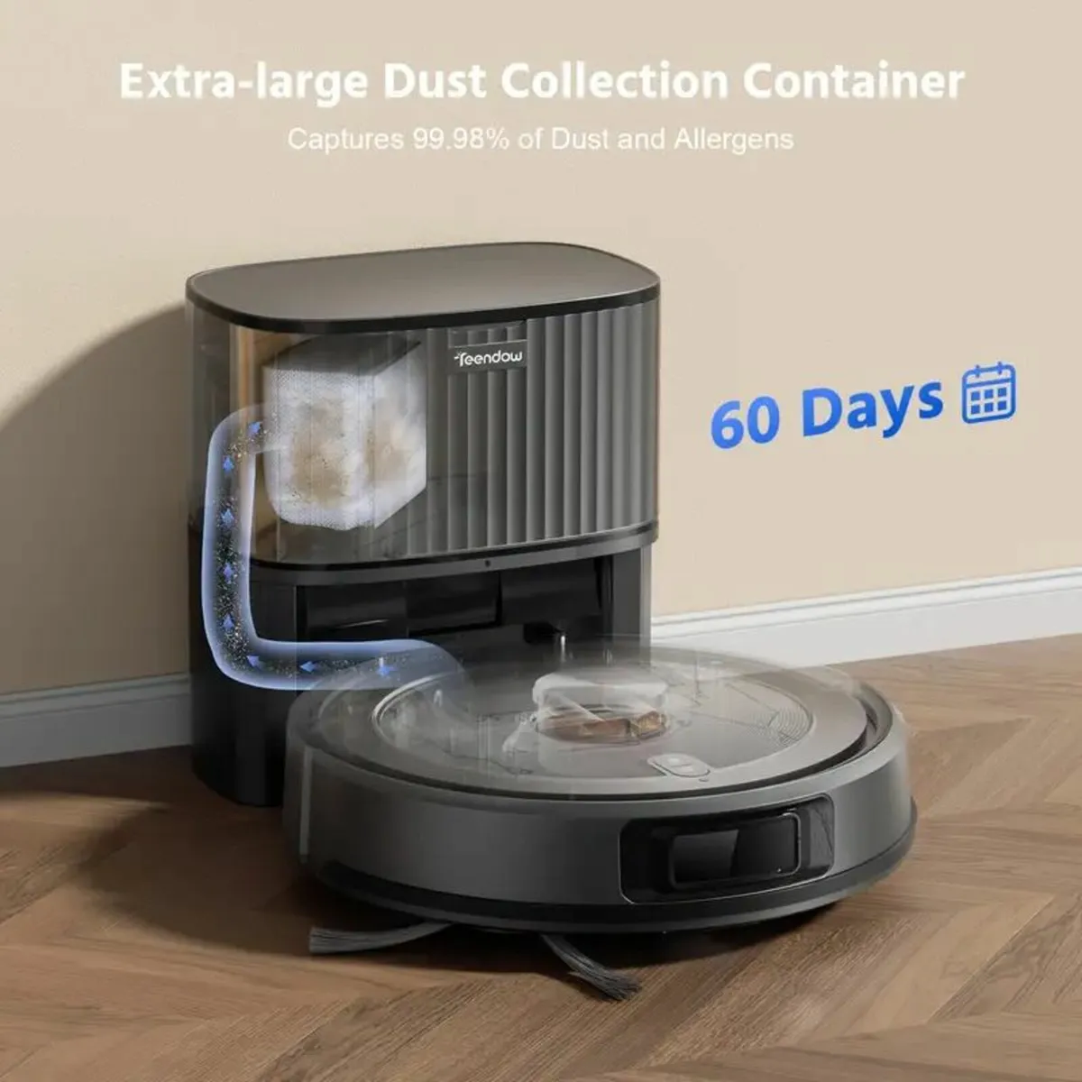 D10S Max-3 In 1 Robot Vacuum Cleaner - Image 1