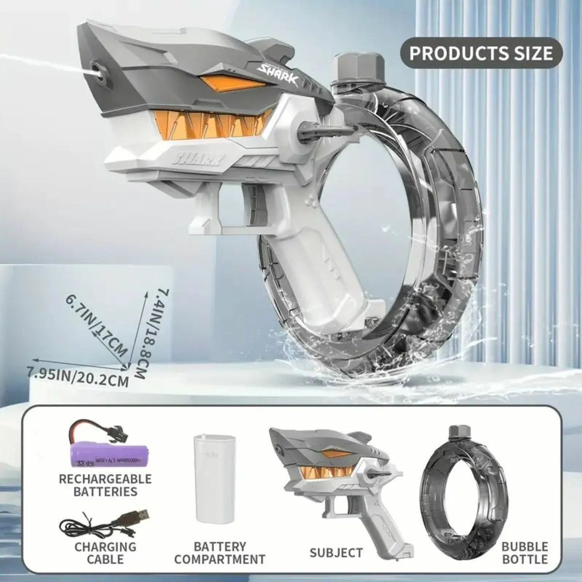 Rechargeable Kids Electric Continuous Water Gun - Image 1