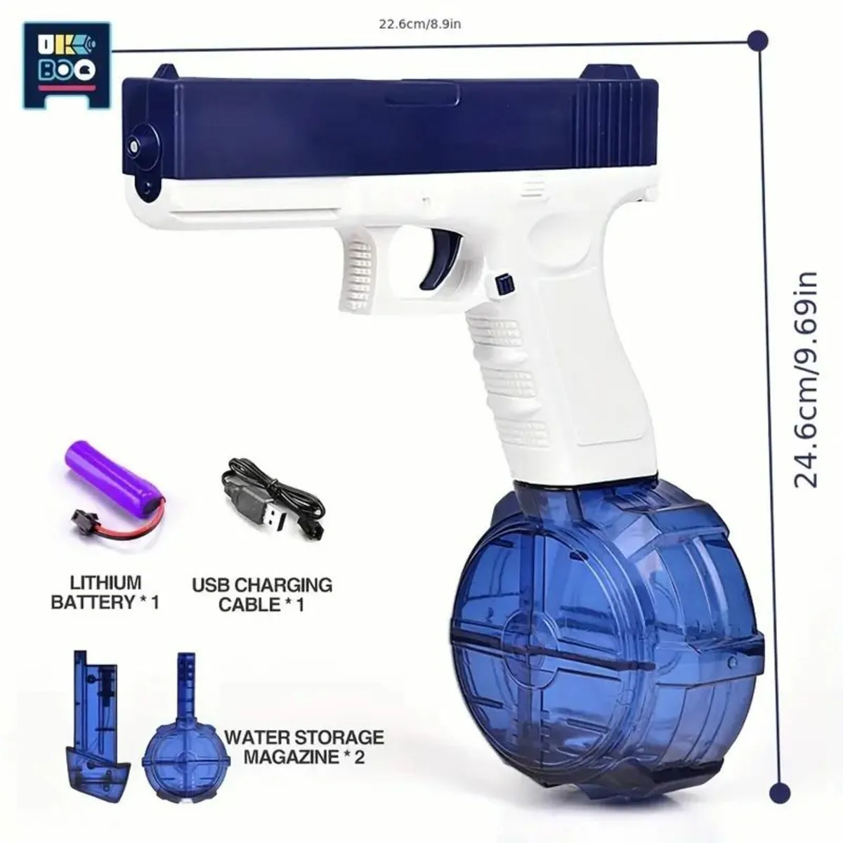 UKBOO Large Capacity Electric Water Gun - Image 2