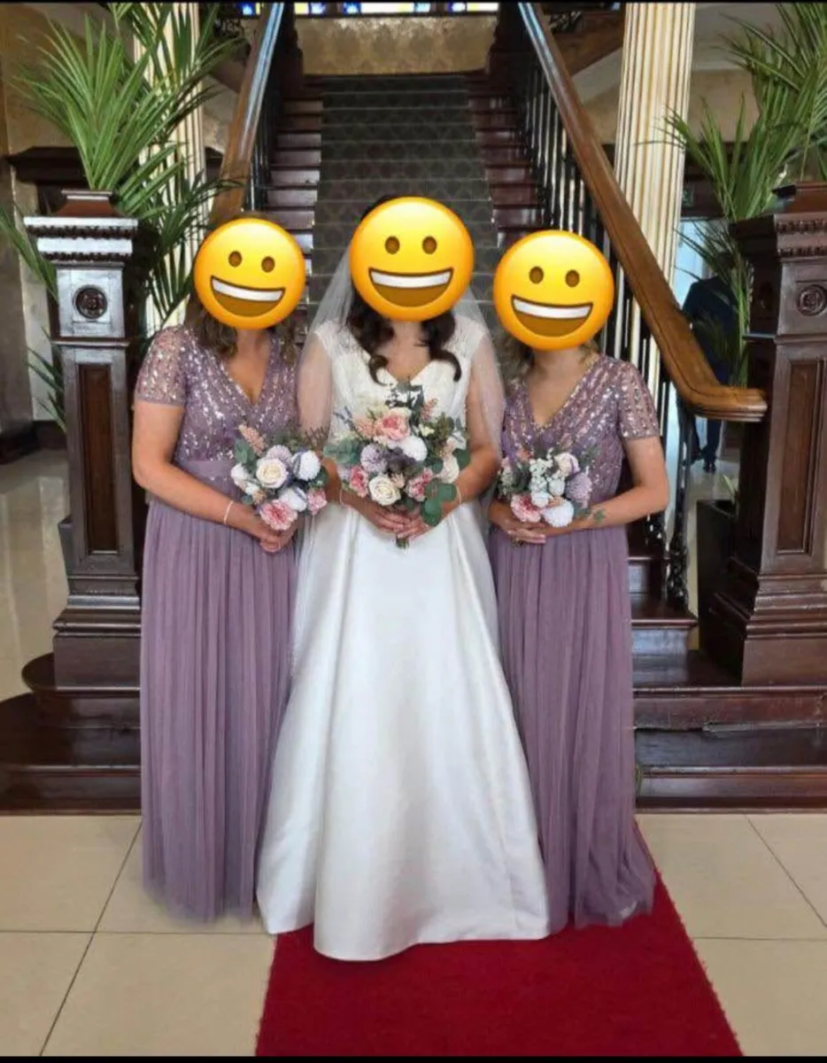 Bridesmaid dresses x3 - Image 1