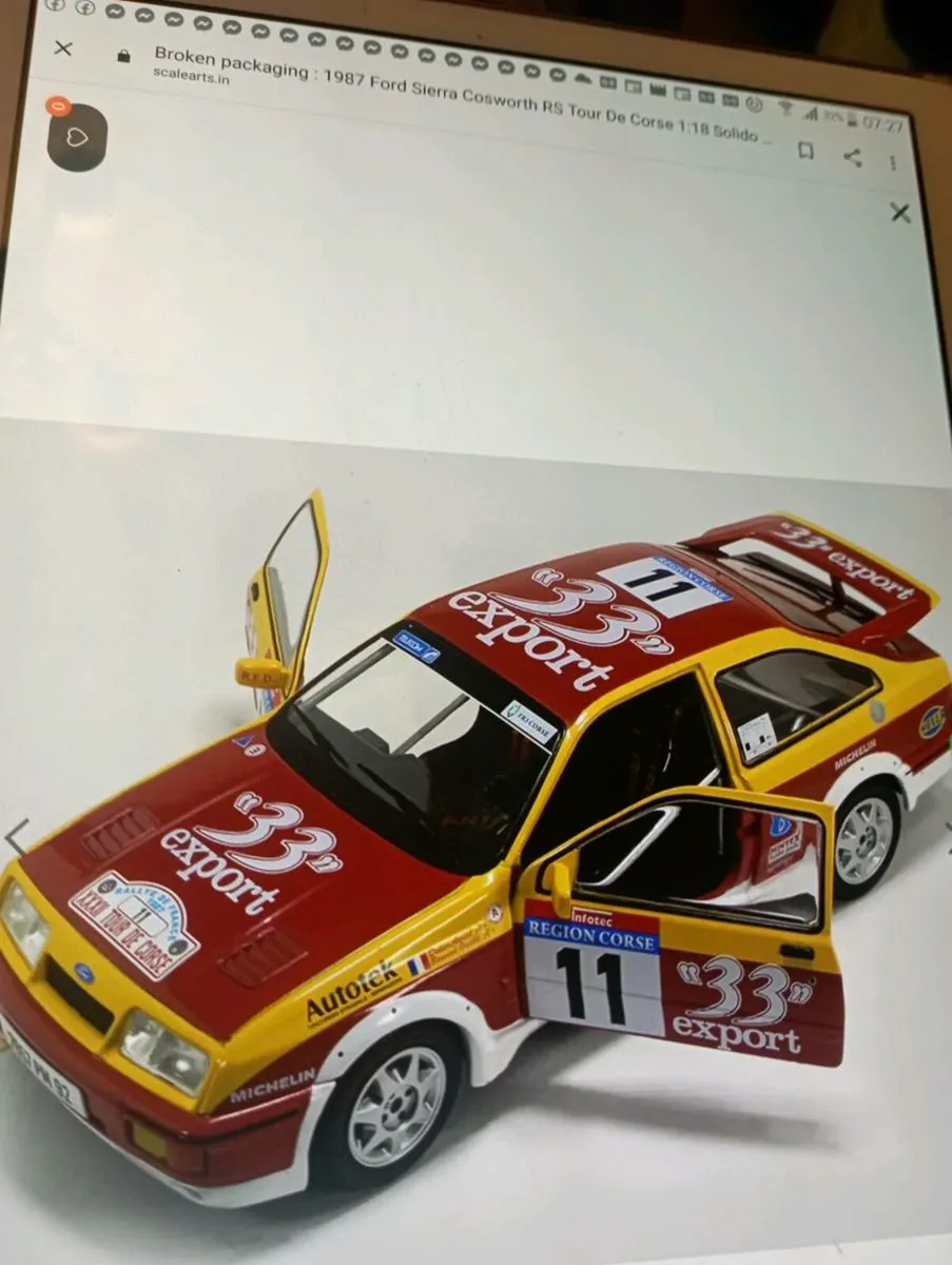FORD SIERRA COSWORSTH TOURE DE CORSE 1987 DIE CAST - Image 4