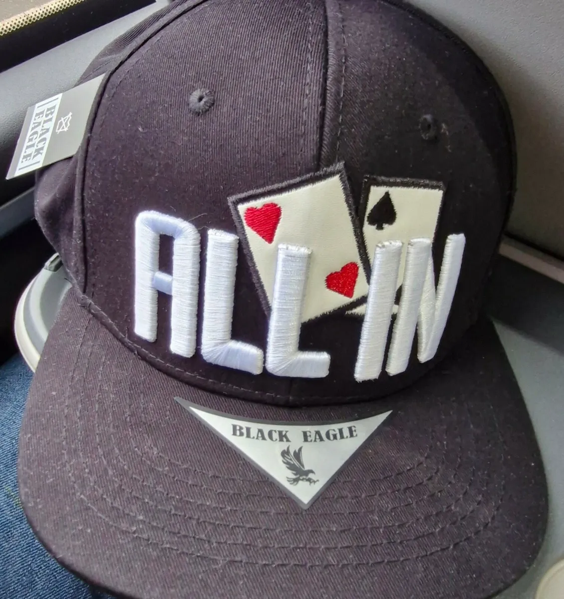 New! All In Poker Texas Hold'em Flat Bill Snapback - Image 1