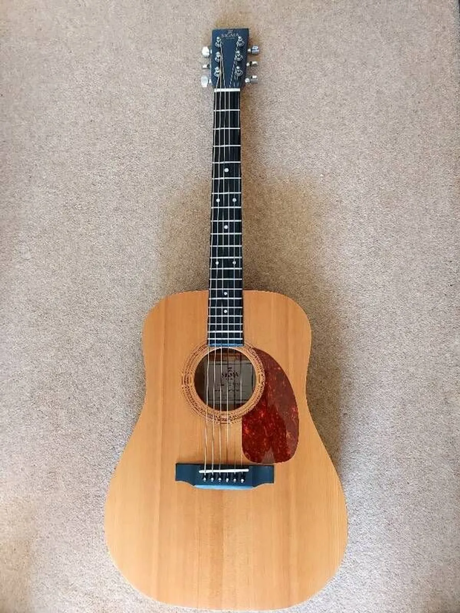 Last Day, last chance!! Legendary Sigma DSME. Beautiful Semi Acoustic Guitar with built in pick up and tuner! - Image 1