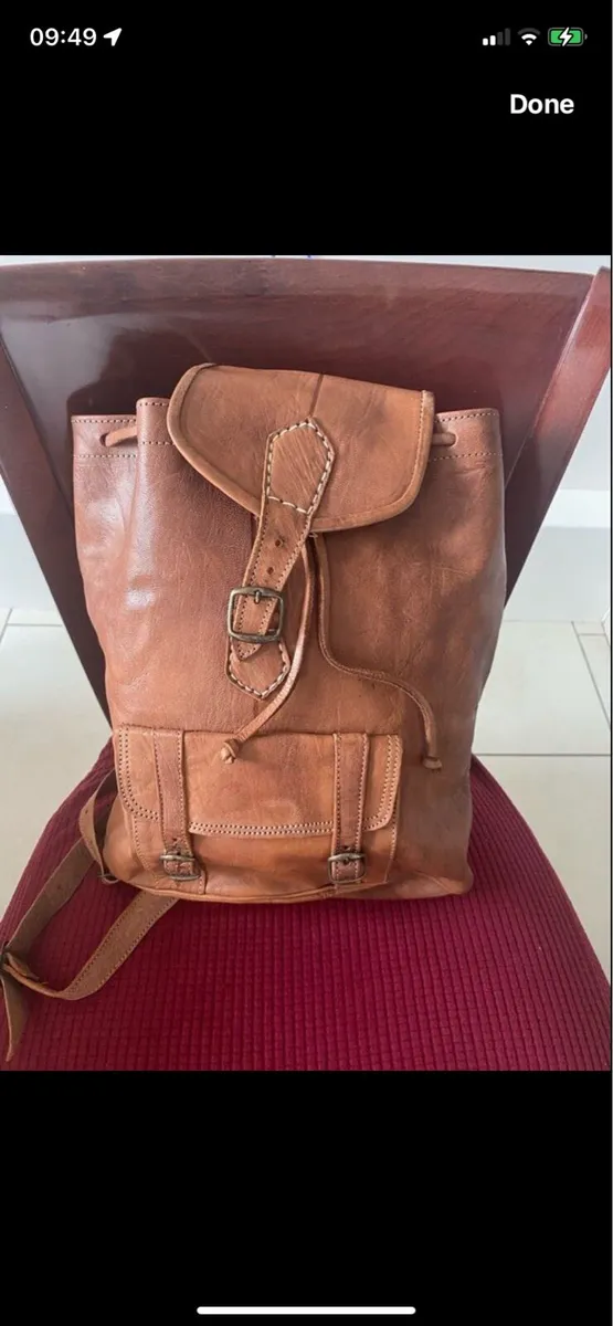 Leather Knapsack - Image 1