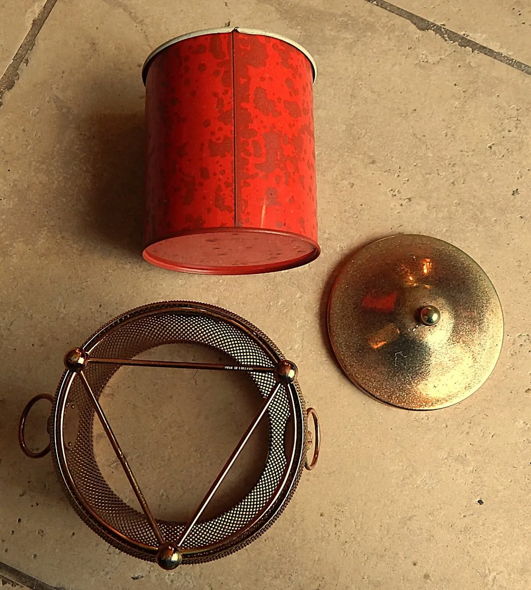 Vintage Metal Ice Bucket - Image 3