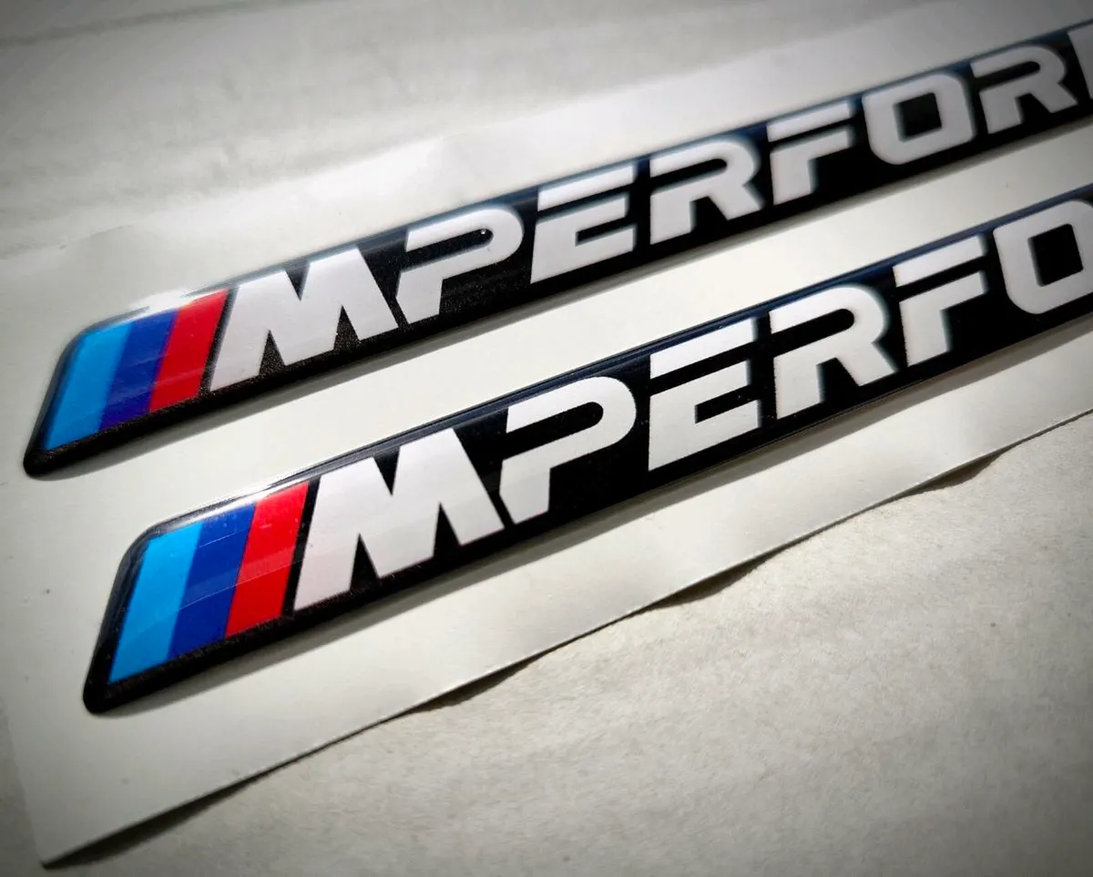 BMW m performance gel polyurethane emblems badges - Image 1