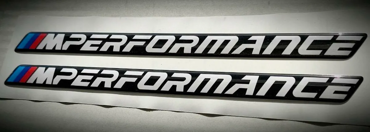 BMW m performance gel polyurethane emblems badges - Image 2
